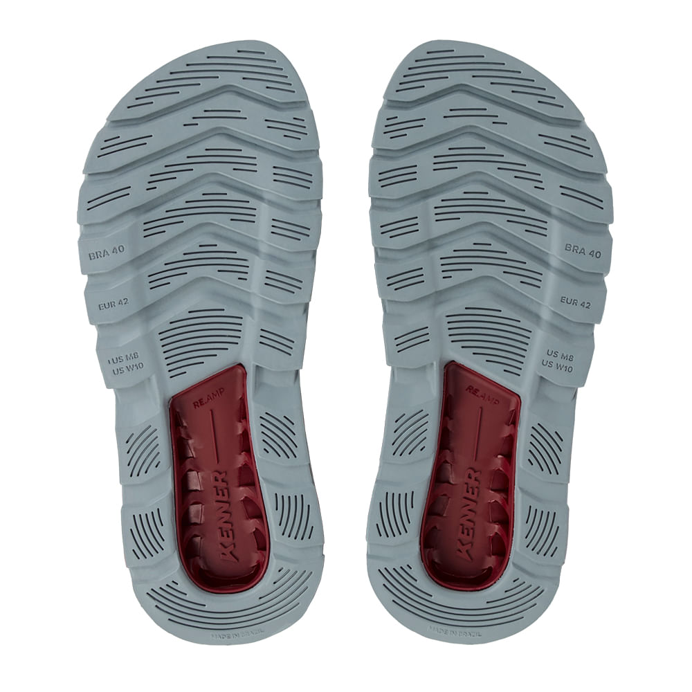 Sandália Kenner Rakka Slide Arahk Cinza