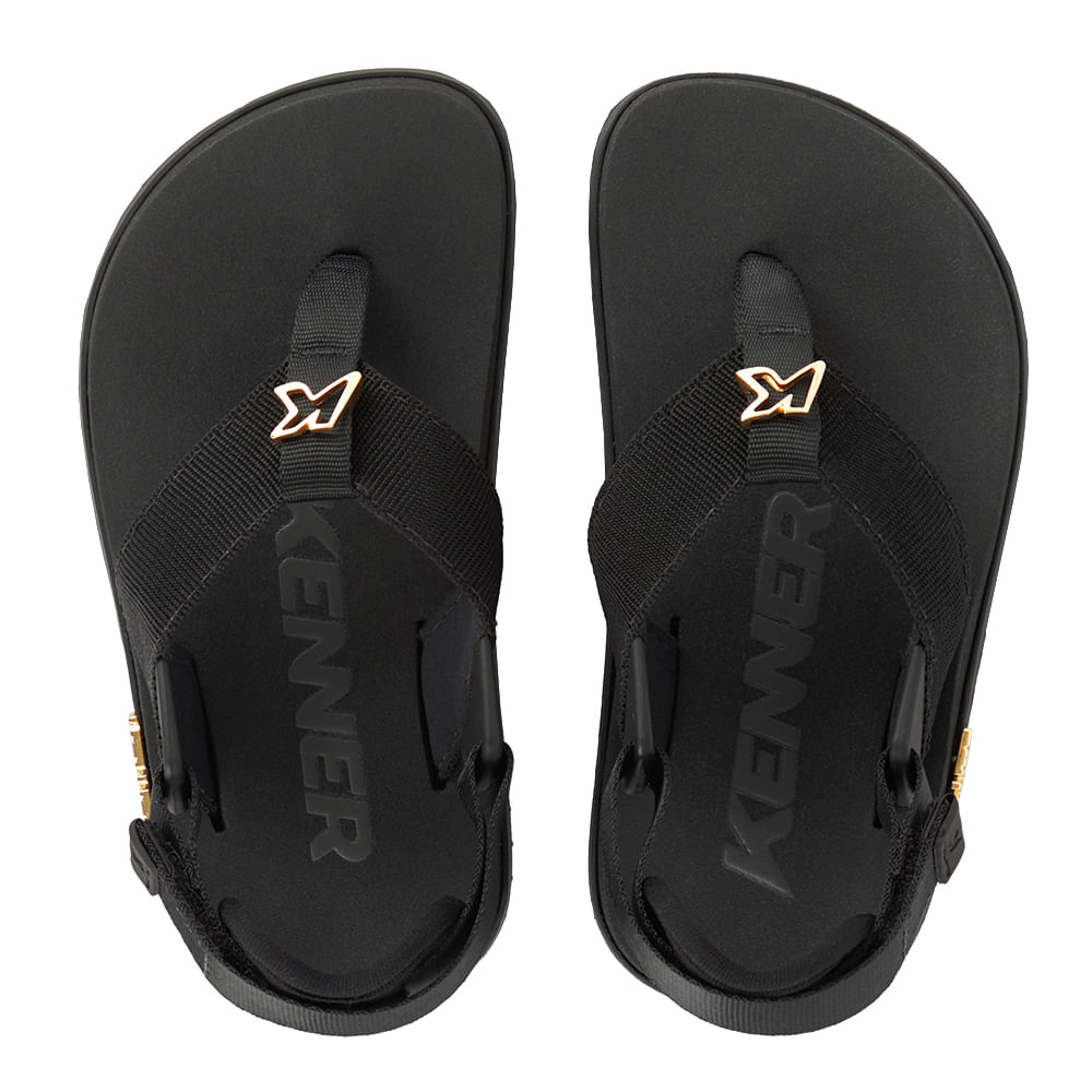 Sandália Kenner Kivah Run Kids Preto