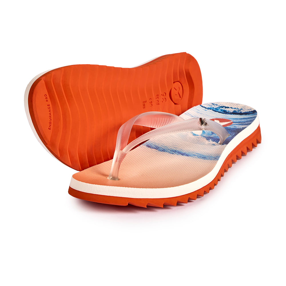 Sandália Kenner Ibiza Wave Laranja