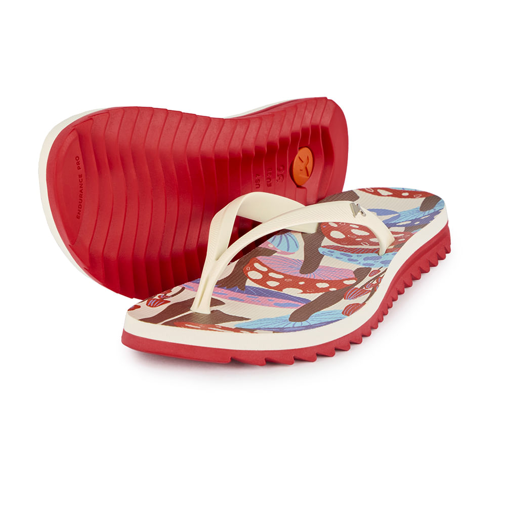 Sandália Kenner Ibiza Funghi Vermelho