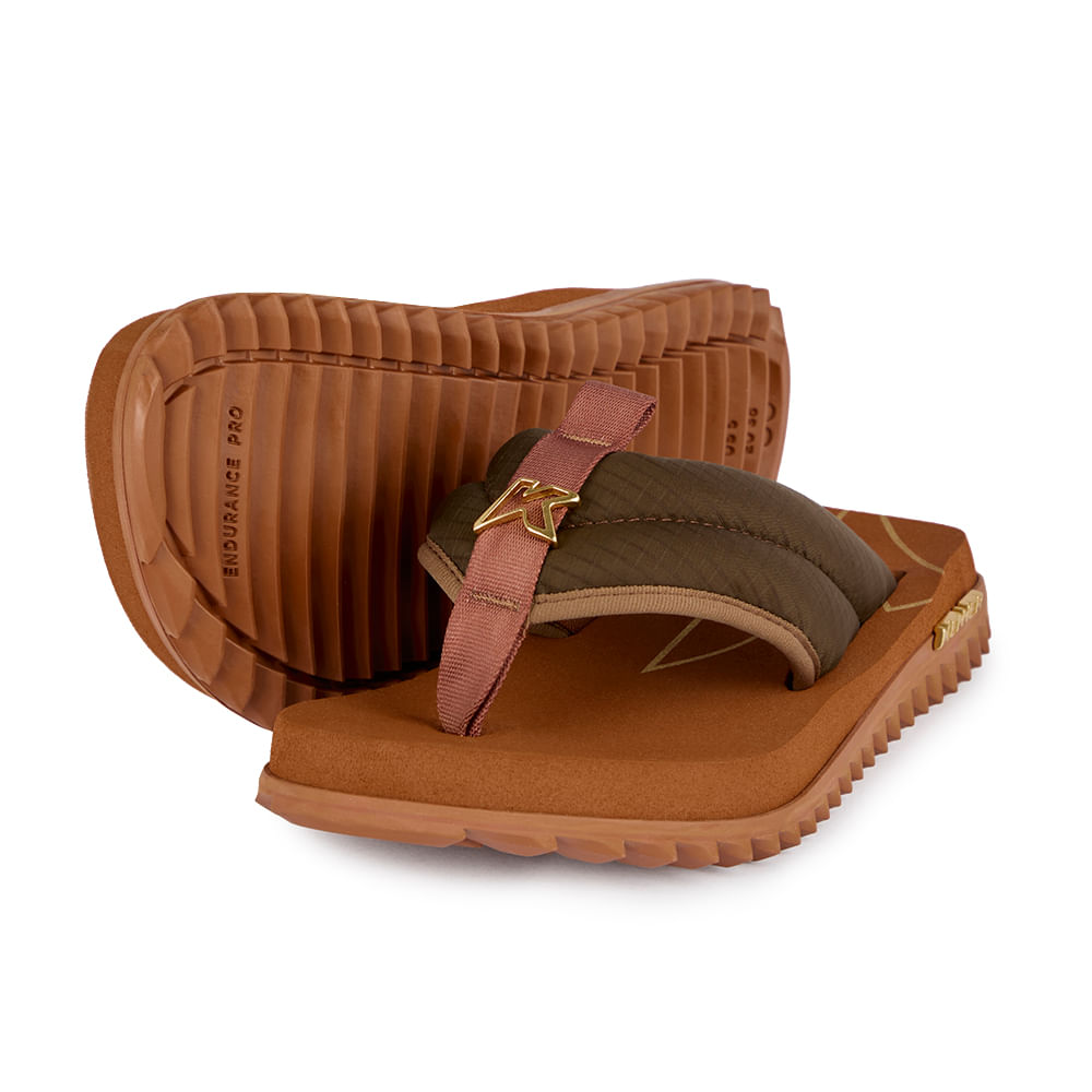 Sandália Kenner Kivah Comfy Marrom