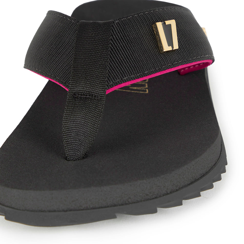 Sandália Kenner Kivah L7 Preto E Rosa