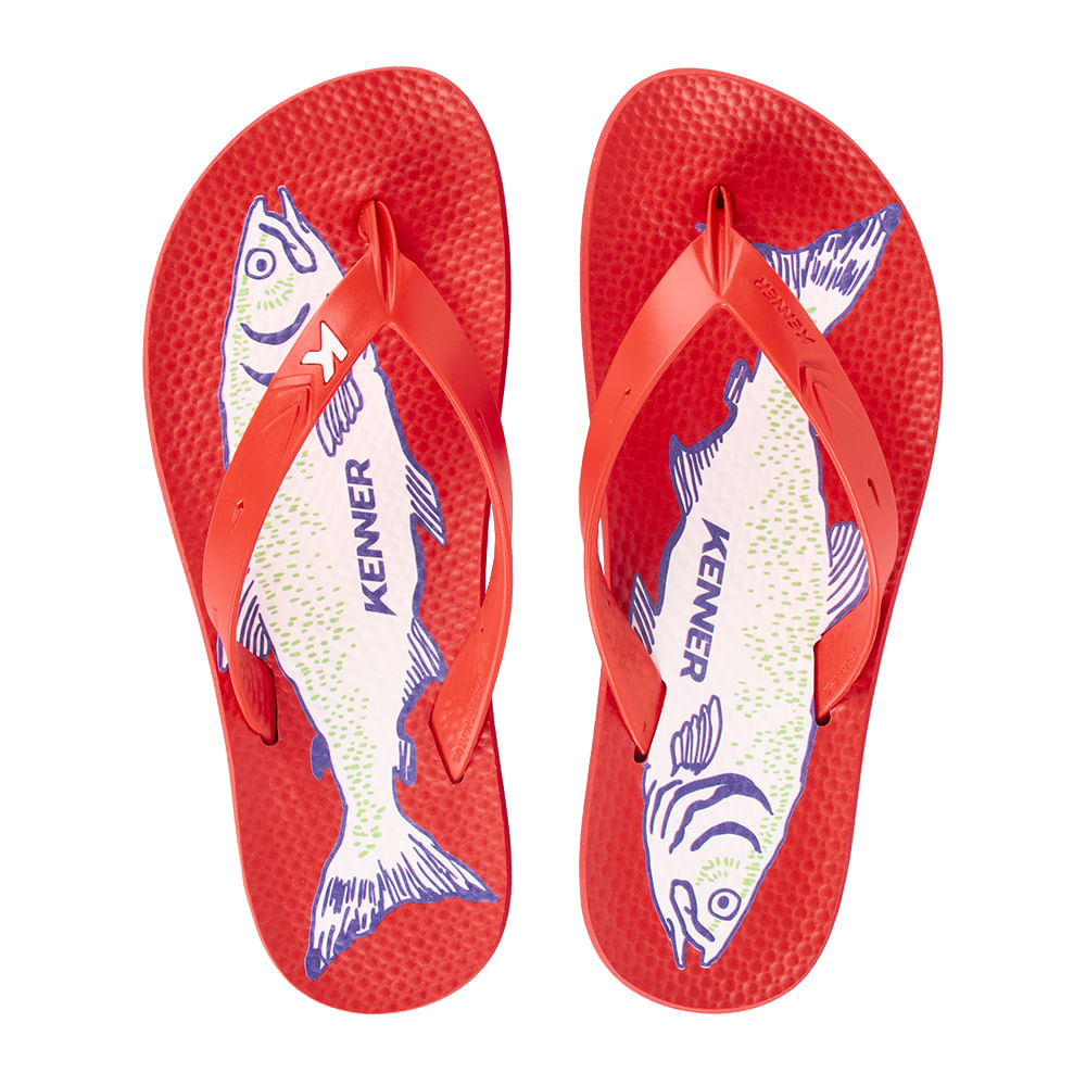 Sandália Kenner Summer Sardinha Vermelho