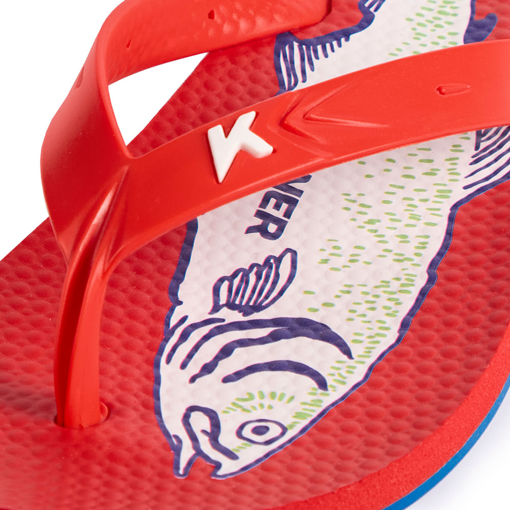 Sandália Kenner Summer Sardinha Vermelho