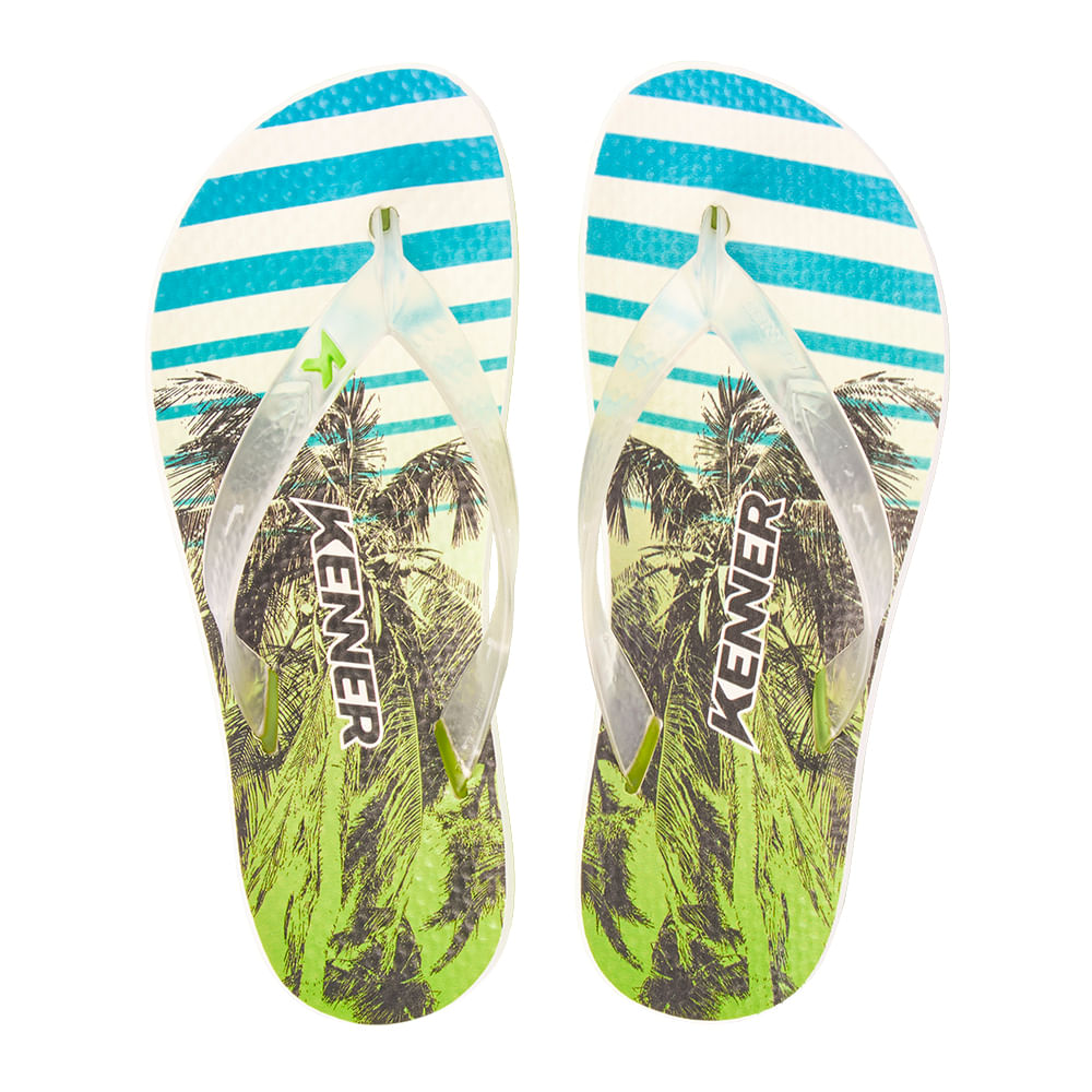 Sandália Kenner Summer Tropicalia Verde