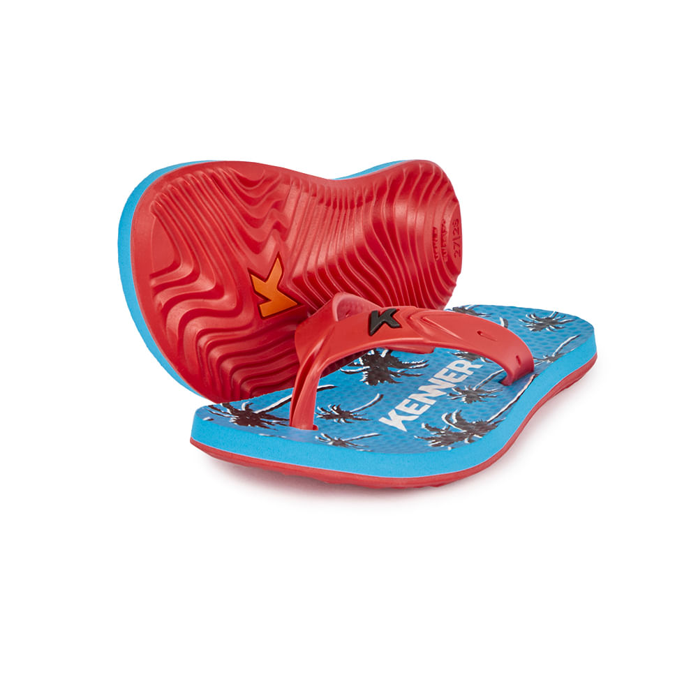 Sandália Kenner Summer Tropical Kids Azul